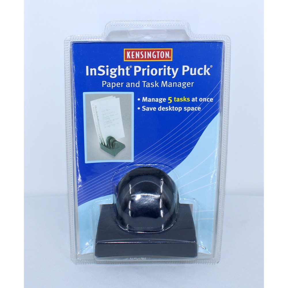 Kensington InSight Priority Puck Paper Task Manager Desktop Organizer New